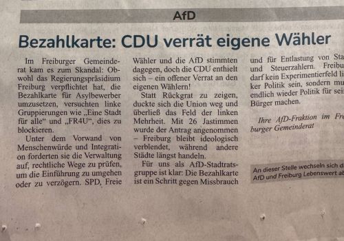 Auszug Amtsblatt Freiburg 11.10.2025